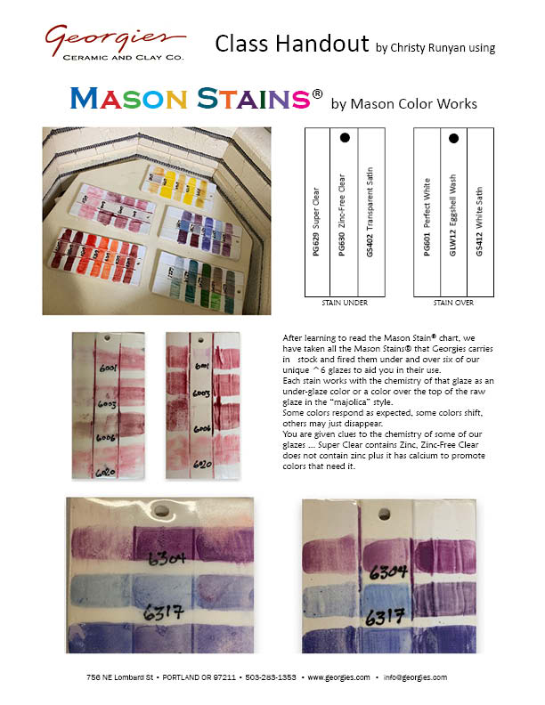 Mason Stains Class